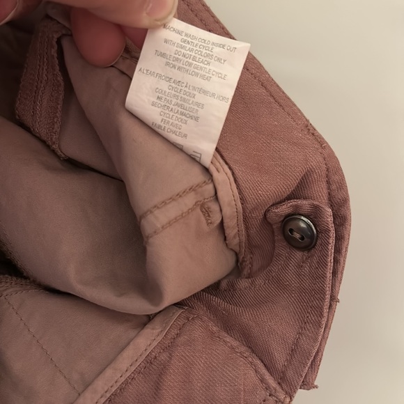 Level 99 Women’s Linen Cropped Wide Leg Pants Red Pink Size 28 - Picture 13 of 13